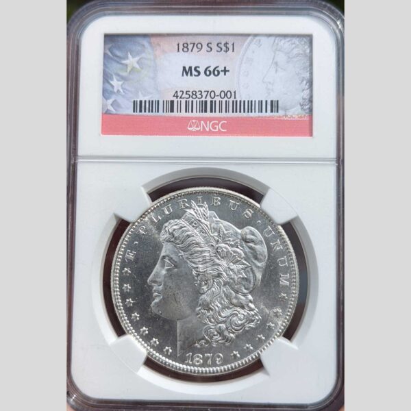 1879 s morgan silver dollar ngc ms66+