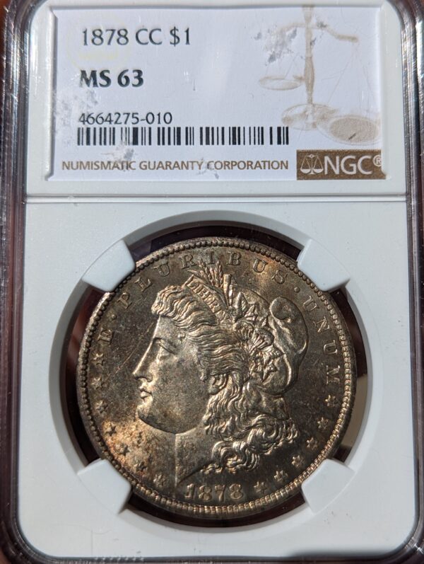 1878 cc morgan dollar ngc ms63