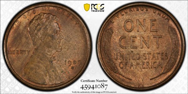 1909 s v.d.b. pcgs ms63b