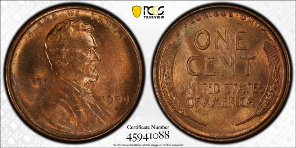 1909 s v.d.b. pcgs ms64rb